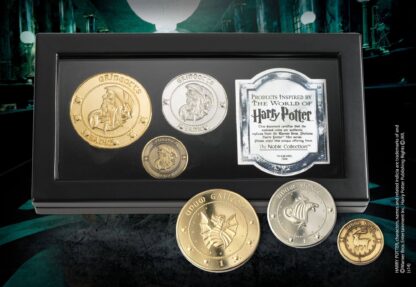 Harry Potter Replik Gringotts Bank Muenzen Set
